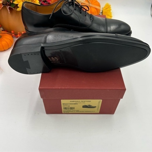 Men’s Amadeo Testoni cap toe Oxfords. Size 7.5 made in in Italy.